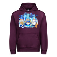 Mauve Wine snowman gnome Urban Hoodie - texasbilliewilder