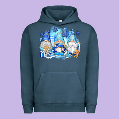 Snowman Gnome Urban Hoodie Designed By Texasbilliewilder