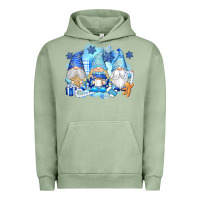 Pigment Oil Green snowman gnome Urban Hoodie - texasbilliewilder