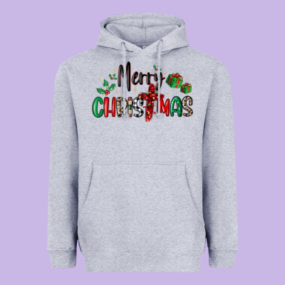 Faith Cross Merry Christmas Heavyweight Hoodie Designed By Maliassmallbusiness