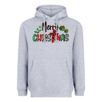 Heather Grey faith cross merry christmas Heavyweight Hoodie - MaliasSmallBusiness