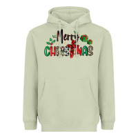 Matcha faith cross merry christmas Heavyweight Hoodie - MaliasSmallBusiness