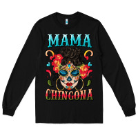 Black mama chingona Long Sleeve Tee - BundleAndBundleShop