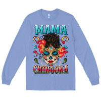 Colony Blue mama chingona Long Sleeve Tee - BundleAndBundleShop