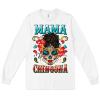 White mama chingona Long Sleeve Tee - BundleAndBundleShop