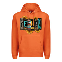 Carrot yeehaw license plate letters Premium Hoodie - Jasminsmagicworld