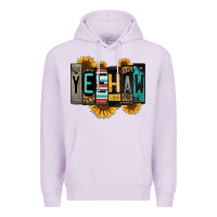 Lilac yeehaw license plate letters Premium Hoodie - Jasminsmagicworld