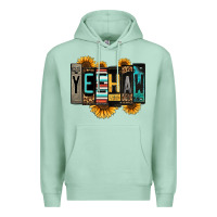 Seafoam yeehaw license plate letters Premium Hoodie - Jasminsmagicworld