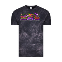 Cloud Black Mardi gras farm trucks Vintage Tee - FaDigitalArtStudio