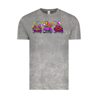 Cloud Rock Mardi gras farm trucks Vintage Tee - FaDigitalArtStudio