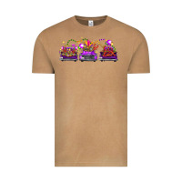 Mardi Gras Farm Trucks Vintage Tee | Teevron