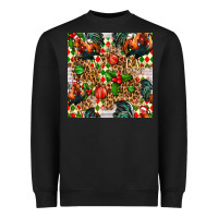 Black christmas leopard chicken Heavyweight Sweatshirt - FaDigitalArtStudio