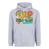 Heather Grey hello third grade Heavyweight Hoodie - NancyCooperArtShop
