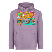 Lavender hello third grade Heavyweight Hoodie - NancyCooperArtShop