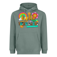 Hello Third Grade Heavyweight Hoodie | Teevron