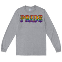 Heather Grey pride lgbtq glitter Long Sleeve Tee - Artiststas