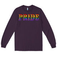 Plum pride lgbtq glitter Long Sleeve Tee - Artiststas