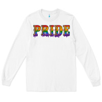 White pride lgbtq glitter Long Sleeve Tee - Artiststas