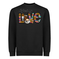 Black coffee İs mt love Heavyweight Sweatshirt - CowhideDigitalArt
