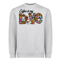 Coffee İs Mt Love Heavyweight Sweatshirt | Teevron