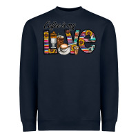 Navy coffee İs mt love Heavyweight Sweatshirt - CowhideDigitalArt