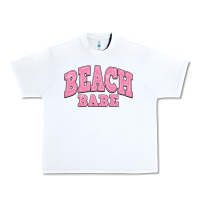 White beach babe Urban Heavy Tee - JahusDesignShop