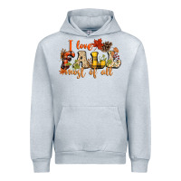 Heather Grey I love Fall most of Fall Urban Hoodie - NancyCooperArtShop