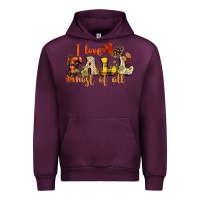 Mauve Wine I love Fall most of Fall Urban Hoodie - NancyCooperArtShop