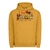 Pigment Peanut Butter I love Fall most of Fall Urban Hoodie - NancyCooperArtShop