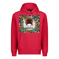 Cardinal mom life messy bun western Premium Hoodie - Jasminsmagicworld