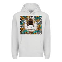 Dove Grey mom life messy bun western Premium Hoodie - Jasminsmagicworld