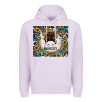 Lilac mom life messy bun western Premium Hoodie - Jasminsmagicworld