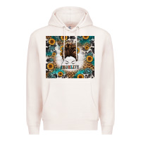 Pale Pink mom life messy bun western Premium Hoodie - Jasminsmagicworld