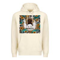 Sandshell mom life messy bun western Premium Hoodie - Jasminsmagicworld