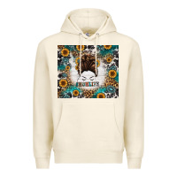 Tofu mom life messy bun western Premium Hoodie - Jasminsmagicworld