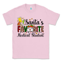 Bubblegum Pink santa's favorite medical student Classic Tee - AdoDesignShop