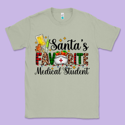 Santa's Favorite Medical Student Classic Tee Designed By Adodesignshop