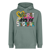 Sage my first day of 5th grade Heavyweight Hoodie - NancyCooperArtShop
