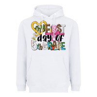 White my first day of 5th grade Heavyweight Hoodie - NancyCooperArtShop