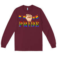 Burgundy pride lgbtq Long Sleeve Tee - Artiststas