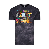 Cloud Black happy first day of school Vintage Tee - AdoDesignShop