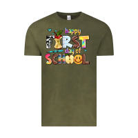 Vintage Olive happy first day of school Vintage Tee - AdoDesignShop