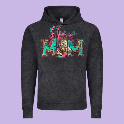 Show Mom Horse Vintage Hoodie Designed By Zillion Design Studio