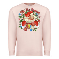Pale Pink mexican santa Premium Sweatshirt - MaliasSmallBusiness