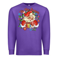 Purple mexican santa Premium Sweatshirt - MaliasSmallBusiness