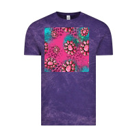 Cloud Purple pink turquoise gemstoes seamless pattern Vintage Tee - HRA Design Shop