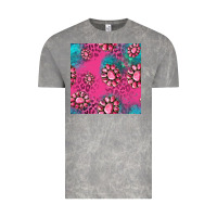 Cloud Rock pink turquoise gemstoes seamless pattern Vintage Tee - HRA Design Shop