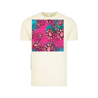 Vintage Arctic pink turquoise gemstoes seamless pattern Vintage Tee - HRA Design Shop