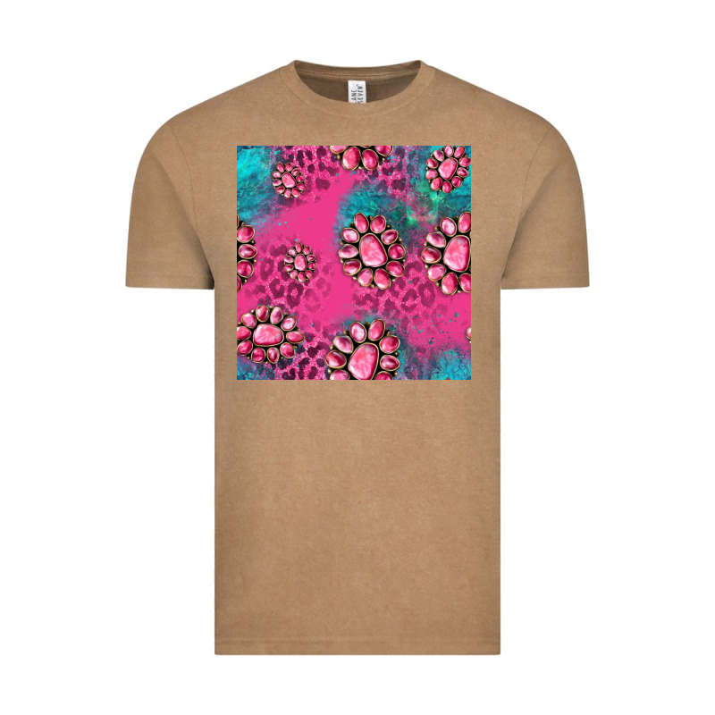 Pink Turquoise Gemstoes Seamless Pattern Vintage Tee by HRA Design Shop | Teevron