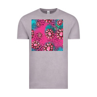 Vintage Zinc pink turquoise gemstoes seamless pattern Vintage Tee - HRA Design Shop